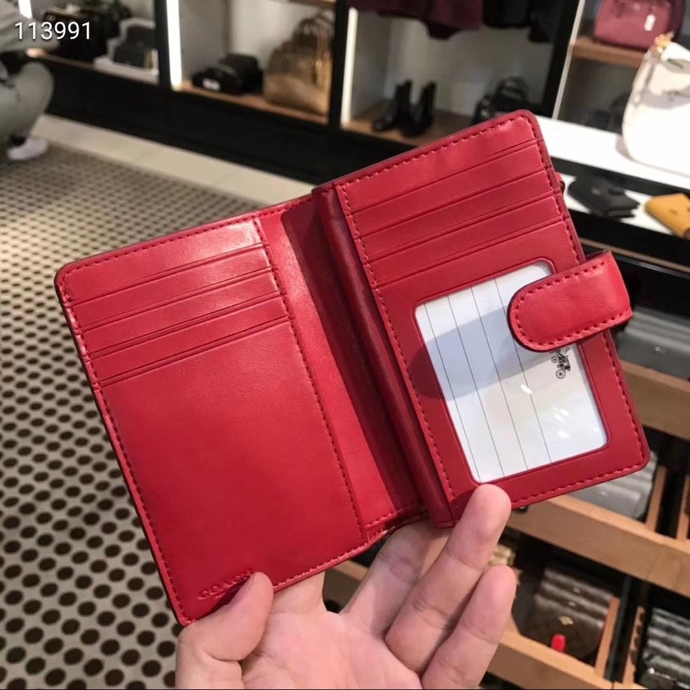 coach medium corner zip wallet signature - Picture 3 of 4